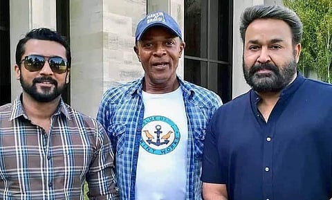വീണ്ടും സാള്ട്ട് ആന്ഡ് പെപ്പര് ലുക്കില് ലാലേട്ടന്: ചിത്രീകരണത്തിനായി സൂര്യയും മോഹന്ലാലും ലണ്ടനില്