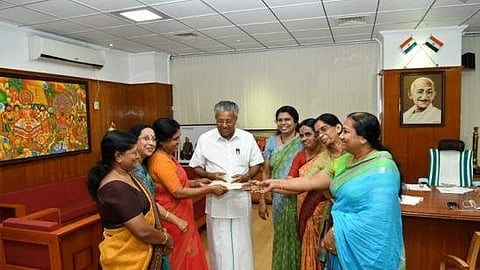ദുരിതാശ്വസ സഹായം കൈമാറി മന്ത്രി പത്നിമാരും