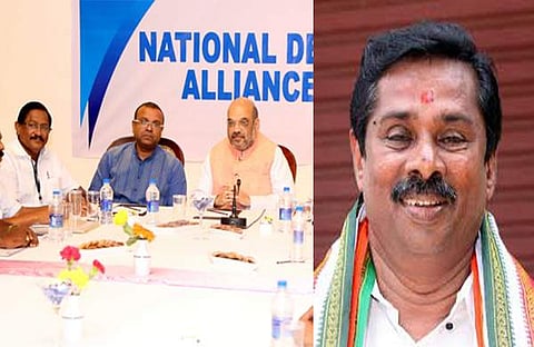 എന്ഡിഎയില് വീണ്ടും കൊഴിഞ്ഞുപോക്ക്: ജെഎസ്എസ് രാജന്ബാബു വിഭാഗം മുന്നണിവിട്ടു