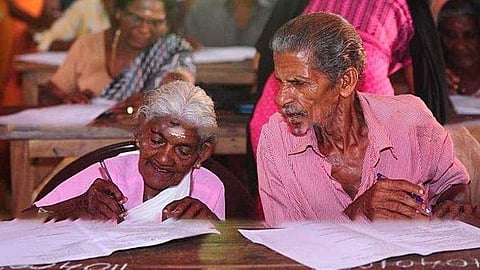 പ്രായത്തെ തോല്പ്പിച്ച ഒന്നാംറാങ്ക്: തുല്യതാപരീക്ഷയില് 100ല് 98 മാര്ക്ക് നേടിയ കാര്ത്ത്യായനിയമ്മ