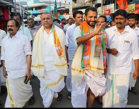 'കെ സുരേന്ദ്രന്റെ വോട്ടഭ്യര്ത്ഥന ഷെയര് ചെയ്തു'; തുഷാര് വെള്ളാപ്പള്ളിക്കെതിരെ സോഷ്യല്മീഡിയില് വളഞ്ഞിട്ടാക്രമണം