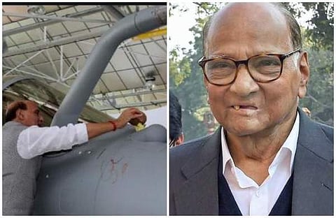 ഇതെന്താ പുതിയ ട്രക്ക് വാങ്ങിയതാണോ?; രാജ്നാഥ് സിങിന്റെ റഫാല് പൂജയെ പരിഹസിച്ച് ശരദ് പവാര്