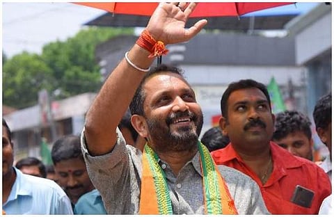 കെ സുരേന്ദ്രന് മതചിഹ്നം ദുരുപയോഗപ്പെടുത്തി; പെരുമാറ്റച്ചട്ടം ലംഘിച്ചെന്ന് കണ്ടെത്തല്, നടപടിയെടുക്കാന് ജില്ലാ പൊലീസ് മേധാവിക്ക് കലക്ടറുടെ നിര്ദേശം