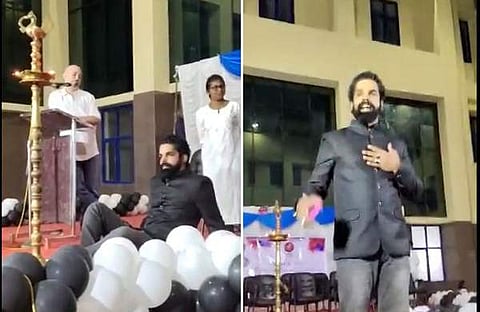 'സിനിമയില് ചാന്സ് ചോദിച്ചു നടന്ന നടനൊപ്പം വേദി പങ്കിടാന് വയ്യ'; അനില് രാധാകൃഷ്ണന് മേനോന് എതിരെ സ്റ്റേജില് കുത്തിയിരുന്ന് പ്രതിഷേധിച്ച് ബിനീഷ് ബാസ്റ്റിന് (വീഡിയോ)