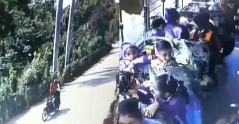 സ്കൂള് ബസ് തടഞ്ഞു നിര്ത്തി ഇരട്ടക്കുട്ടികളെ തോക്കു ചൂണ്ടി തട്ടിക്കൊണ്ടുപോയി