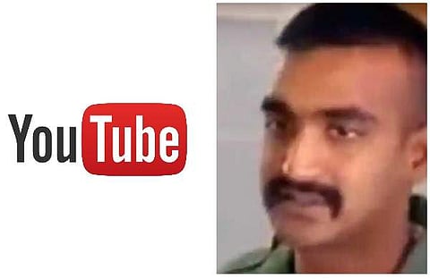 അഭിനന്ദന്റെ ദൃശ്യങ്ങള് നീക്കണം; യൂട്യൂബിനോട് കേന്ദ്രത്തിന്റെ നിര്ദേശം