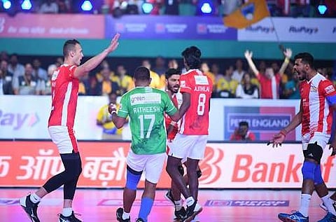 പ്രോ വോളി; അജിത്ത് ലാലും ലോട്ട്മാനും തിളങ്ങി; വിജയത്തുടക്കമിട്ട് കാലിക്കറ്റ് ഹീറോസ്
