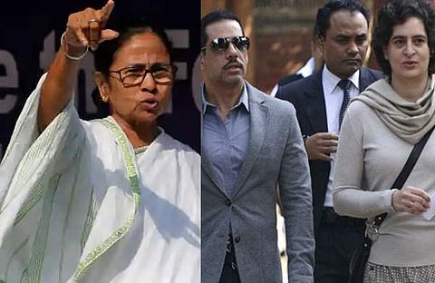 പ്രതിപക്ഷത്തെ ഭയപ്പെടുത്താന് ബിജെപിക്ക് സാധിക്കില്ല; തെരഞ്ഞെടുപ്പ് കമ്മീഷന് പരാതി നല്കും: റോബര്ട് വാദ്രയെ ചോദ്യം ചെയ്തതിന് പിന്നാലെ കോണ്ഗ്രസിന് പിന്തുണയുമായി മമത