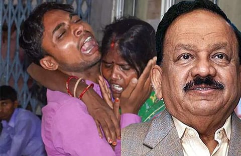 നൂറിലധികം കുട്ടികള് മരിച്ച ബിഹാറിലെ മസ്തിഷ്കജ്വര ദുരന്തം: കേന്ദ്ര ആരോഗ്യമന്ത്രിക്ക് എതിരെ കേസ്