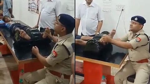 കണ്ടുപഠിയ്ക്കണം ഈ മാതൃക!; തീര്ഥാടകന്റെ പാദം തിരുമ്മിക്കൊടുത്ത് മുതിര്ന്ന പൊലീസ് ഉദ്യോഗസ്ഥന് (വീഡിയോ)