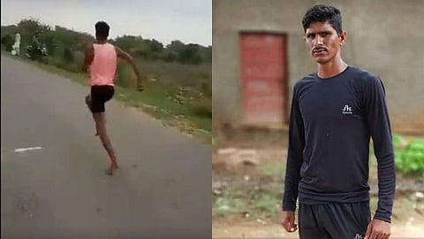 വെറും 11 സെക്കന്ഡില് 100 മീറ്റര് ഓട്ടം, അതും നഗ്നപാദനായി; അമ്പരപ്പിച്ച് യുവാവ്, കയ്യടി (വീഡിയോ)