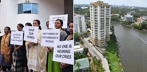മരടില് നടപടി തുടങ്ങി: ഫ്ലാറ്റുകളില് വെള്ളവും വൈദ്യുതിയും വിച്ഛേദിച്ചു; പ്രതിഷേധവുമായി ഉടമകള്