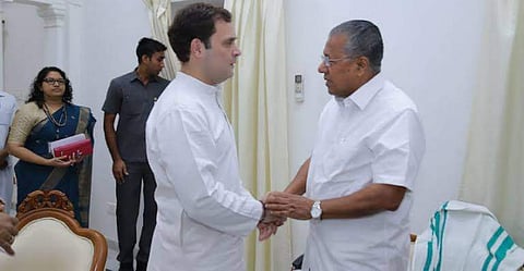 പ്രതിപക്ഷം ബഹിഷ്കരിച്ച ലോക കേരളസഭയെ പ്രശംസിച്ച് രാഹുല്; നന്ദി അറിയിച്ച് മുഖ്യമന്ത്രി