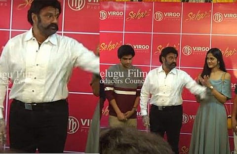അങ്കിള് എന്നു വിളിച്ച് യുവനടന്, അസ്വസ്ഥനായി നന്ദമൂരി ബാലകൃഷ്ണ, മൊബൈല് ഫോണ് വലിച്ചെറിഞ്ഞു-വിഡിയോ