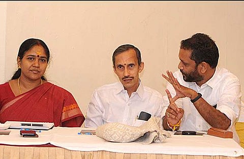 കെ സുരേന്ദ്രന്, എംടി രമേശ്, ശോഭാ സുരേന്ദ്രന്/ഫയല്