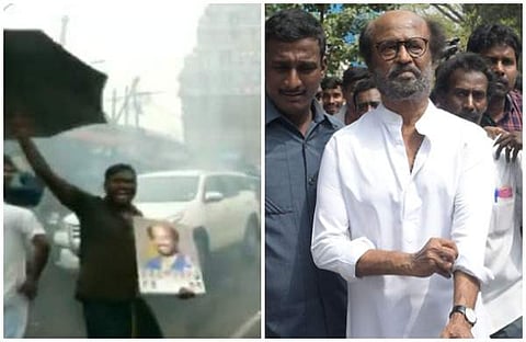 രജനീകാന്തിന്റെ രാഷ്ട്രീയ പ്രവേശനം; ആവേശത്തില് ആരാധകര്, പടക്കം പൊട്ടിച്ചും മധുരം വിതരണം ചെയ്തും ആഘോഷം (വീഡിയോ)