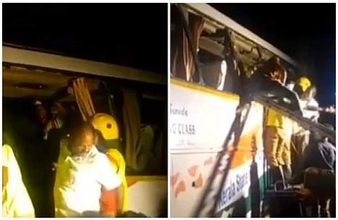 കോയമ്പത്തൂരില് കെഎസ്ആര്ടിസി ബസും ലോറിയും കൂട്ടിയിടിച്ചു; ഏഴ് മരണം, നിരവധിപേര്ക്ക് പരിക്ക്