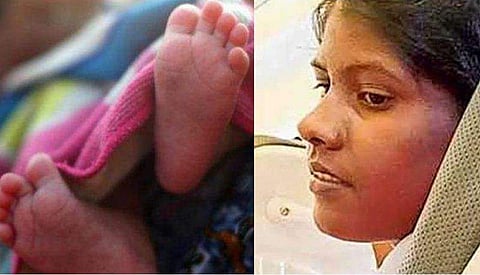 മരിച്ച കുഞ്ഞിന്റെ ശരീരവുമായി പൊട്ടിക്കരഞ്ഞ് അമ്മ നടുറോഡില്; സങ്കടക്കാഴ്ച; സഹായഹസ്തവുമായി നാട്ടുകാര്