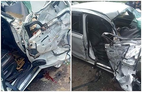 കൊല്ലത്ത് കെഎസ്ആര്ടിസി ബസിനു പിന്നില് കാര് ഇടിച്ചു കയറി; സ്ത്രീ മരിച്ചു; ഡ്രൈവര് ഗുരുതരാവസ്ഥയില്