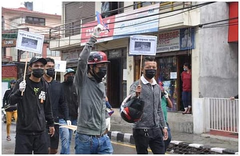 'പിന്നില് നിന്ന് കുത്തി'; ചൈനയ്ക്ക് എതിരെ നേപ്പാളിലും പ്രതിഷേധം