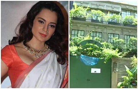 ടോയിലറ്റ് ഓഫീസ് റൂമാക്കി മാറ്റി; അനധികൃത നിര്മ്മാണത്തിന് കങ്കണയുടെ ബംഗ്ലാവില് നോട്ടീസ് പതിച്ച് മുംബൈ കോര്പ്പറേഷന്