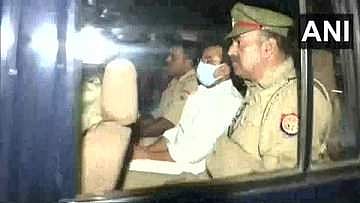 ആശിഷ് മിശ്ര അറസ്റ്റിലായപ്പോൾ/ എഎൻഐ