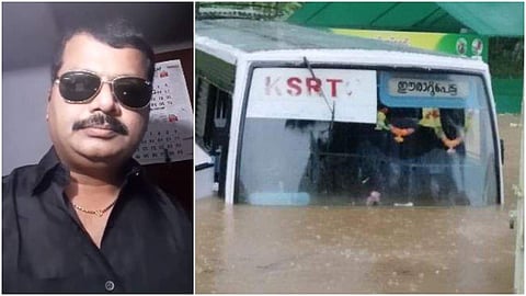 ഡ്രൈവറും കെഎസ്ആര്ടിസി ബസും