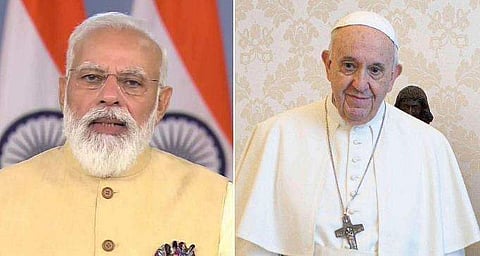 പ്രധാനമന്ത്രി നരേന്ദ്ര മോദി, ഫ്രാന്സിസ് മാര്പാപ്പ