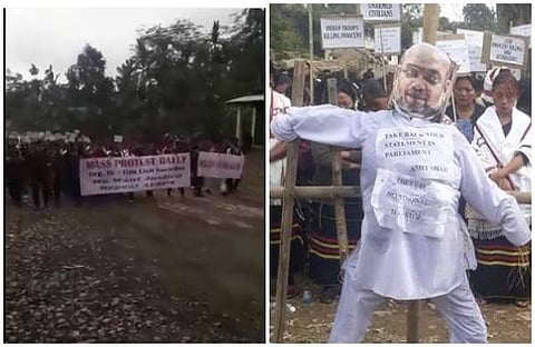 നാഗാലാന്ഡില് നടന്ന പ്രതിഷേധത്തില്നിന്ന്/ട്വിറ്റര്