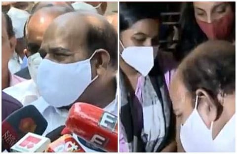 സന്ദീപിന്റെ വീട്ടില് കോടിയേരി എത്തിയപ്പോള്/ ടിവി സ്ക്രീന്ഷോട്ട്