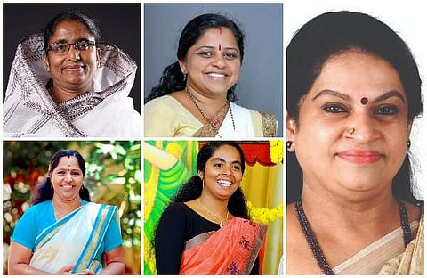 കോണ്ഗ്രസ് സ്ഥാനാര്ത്ഥികളായ ഷാനിമോള് ഉസ്മാന്,രശ്മി ആര്,കെ എ ഷീബ, അരിത ബാബു, പത്മജ വേണുഗോപാല്