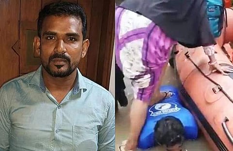 ജയ്സല്, പ്രളയകാലത്ത് വൈറല് ആയ ജയ്സലിന്റെ ചിത്രം/ഫയല്