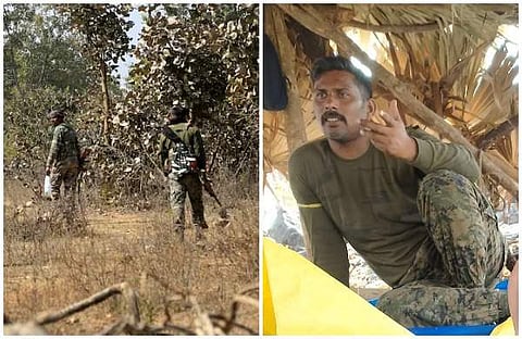മാവോയിസ്റ്റ് മേഖലയില് തെരച്ചില് നടത്തുന്ന സൈന്യം, സോഷ്യല് മീഡിയയില് പ്രചരിക്കുന്ന കമാന്ഡോയുടെ ചിത്രം
