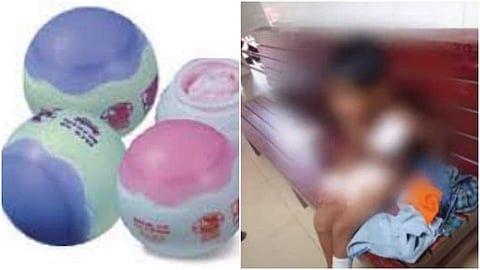 ഐസ്ക്രീം ബോംബ് പൊട്ടി പരിക്കേറ്റ കുട്ടി
