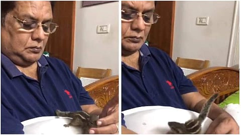 ജഗതി ശ്രീകുമാര് സമൂഹമാധ്യമത്തില് പങ്കിട്ട വീഡിയോയില് നിന്ന്