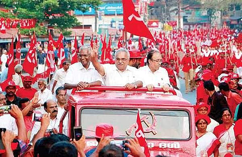 ഡി രാജ, കാനം രാജേന്ദ്രന്, സുധാകര് റെഡ്ഡി/ ഫയല് ചിത്രം