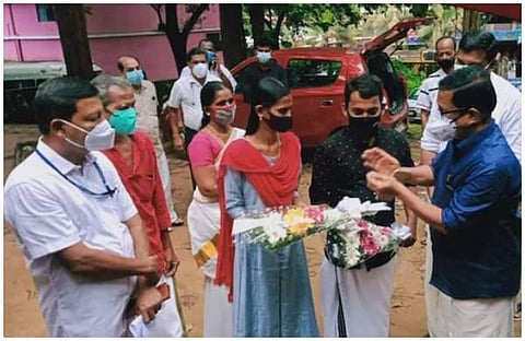 സജിതയും റഹ്മാനും വിവാഹത്തിന് എത്തിയപ്പോള്