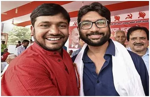 കനയ്യ കുമാര്, ജിഗ്നേഷ് മേവാനി/പിടിഐ
