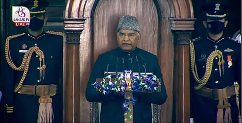 രാഷ്ട്രപതി പാര്ലമെന്റിനെ അഭിസംബോധന ചെയ്യുന്നു