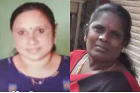 കൊല്ലപ്പെട്ട റോസ്ലിയും പത്മയും/ ടിവി ദൃശ്യം