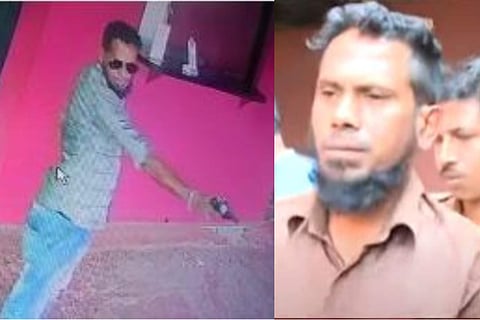 റോജിന് വെടിയുതിര്ക്കുന്നു/ ടിവി ദൃശ്യം