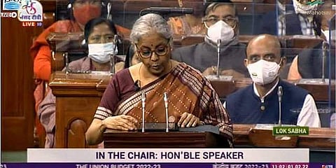 നിര്മ്മല സീതാരാമന് ബജറ്റ് അവതരിപ്പിക്കുന്നു/ലോക്സഭ ടിവി