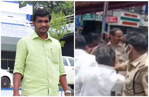 എ രാജ, സംഘര്ഷത്തിന്റെ വീഡിയോ സ്ക്രീന്ഷോട്ട്