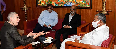 ചെന്നൈയിലെ അമേരിക്കന് കോണ്സുല് ജനറല് ജൂഡിത്ത് റേവിനുമായി മുഖ്യമന്ത്രി കൂടിക്കാഴ്ച നടത്തുന്നു