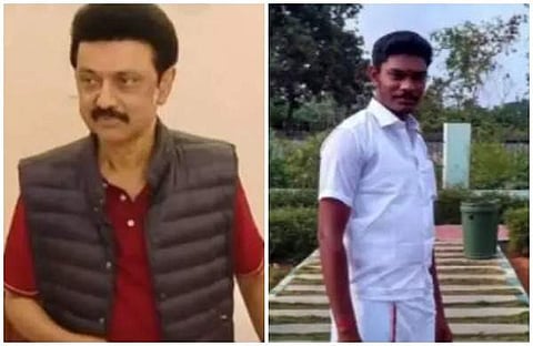 എംകെ സ്റ്റാലിന്, അറസ്റ്റിലായ യുവമോര്ച്ച പ്രവര്ത്തകന്