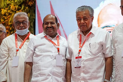 പാര്ട്ടി കോണ്ഗ്രസില് പിണറായി വിജയനും കോടിയേരി ബാലകൃഷ്ണനും
