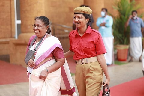 സിപിഎം പാര്ട്ടി കോണ്ഗ്രസ് വേദിയില് ജോസഫൈന്/ഫെയ്സ്ബുക്ക്