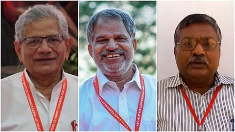 യെച്ചൂരി, വിജയരാഘവന്, രാമചന്ദ്ര ഡോം / ഫയല്