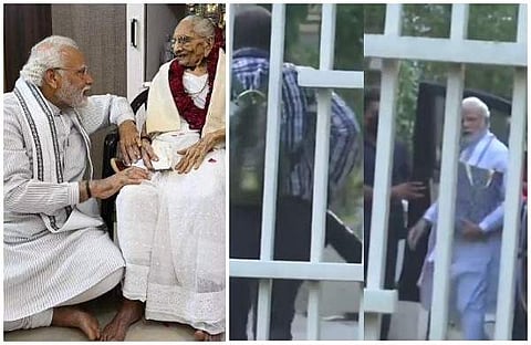 മോദി അമ്മയ്ക്കൊപ്പം, വീഡിയോ സ്ക്രീന്ഷോട്ട്