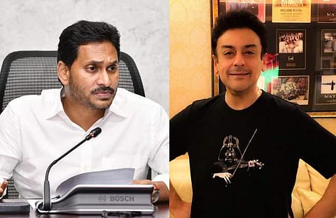 വൈഎസ് ജഗന് മോഹന് റെഡ്ഡി, അദ്നാൻ സമി/ ചിത്രം; ഫെയ്സ്ബുക്ക്